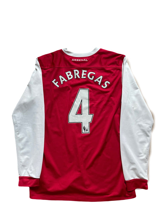 2010/11 Arsenal Home Shirt L/S "Fabregas" - 8/10 - (M)