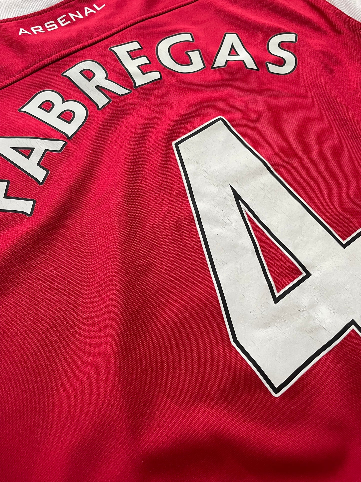 2010/11 Arsenal Home Shirt L/S "Fabregas" - 8/10 - (M)