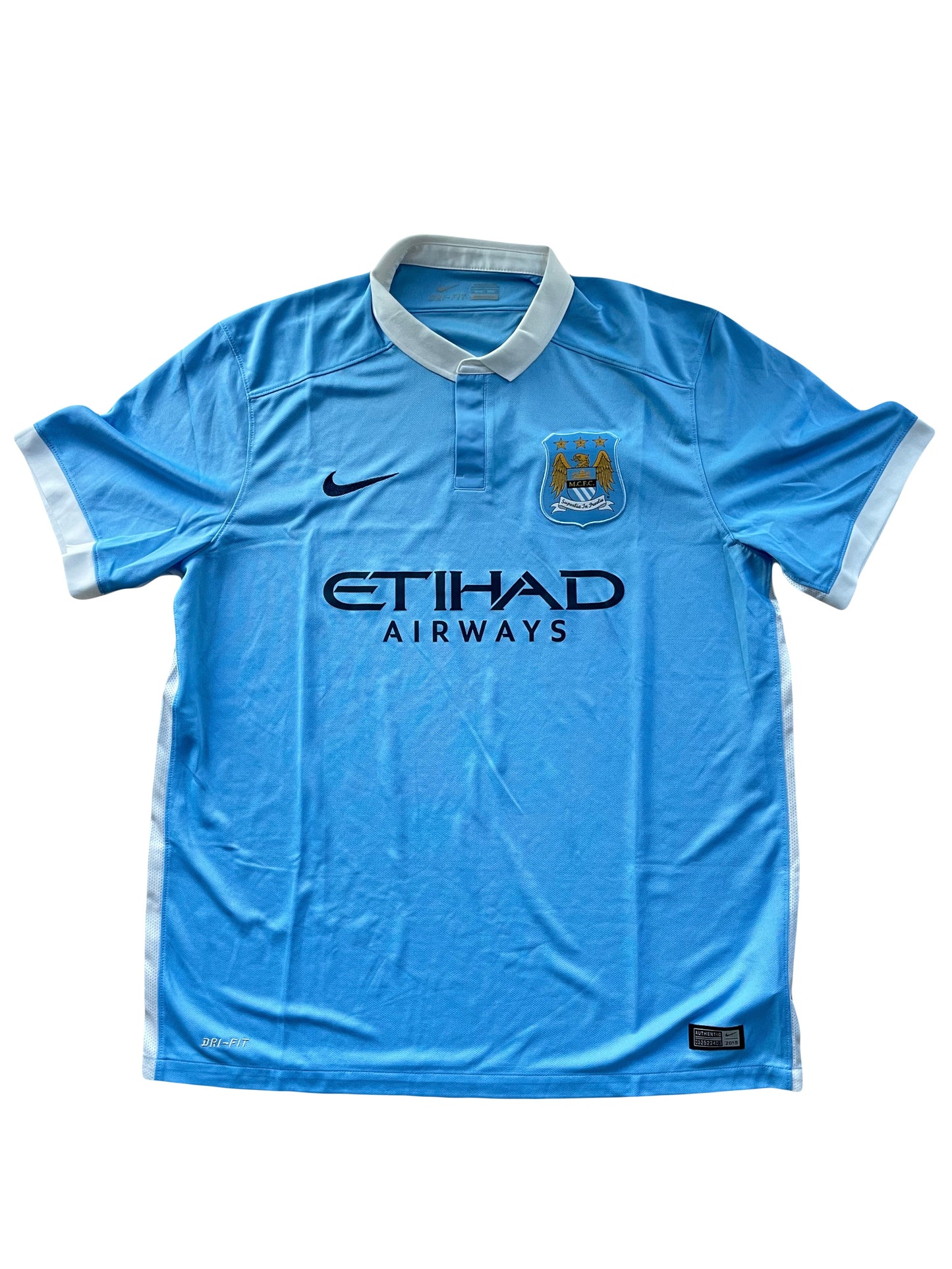 2015/16 Manchester City Home Shirt - 9/10 - (XL)