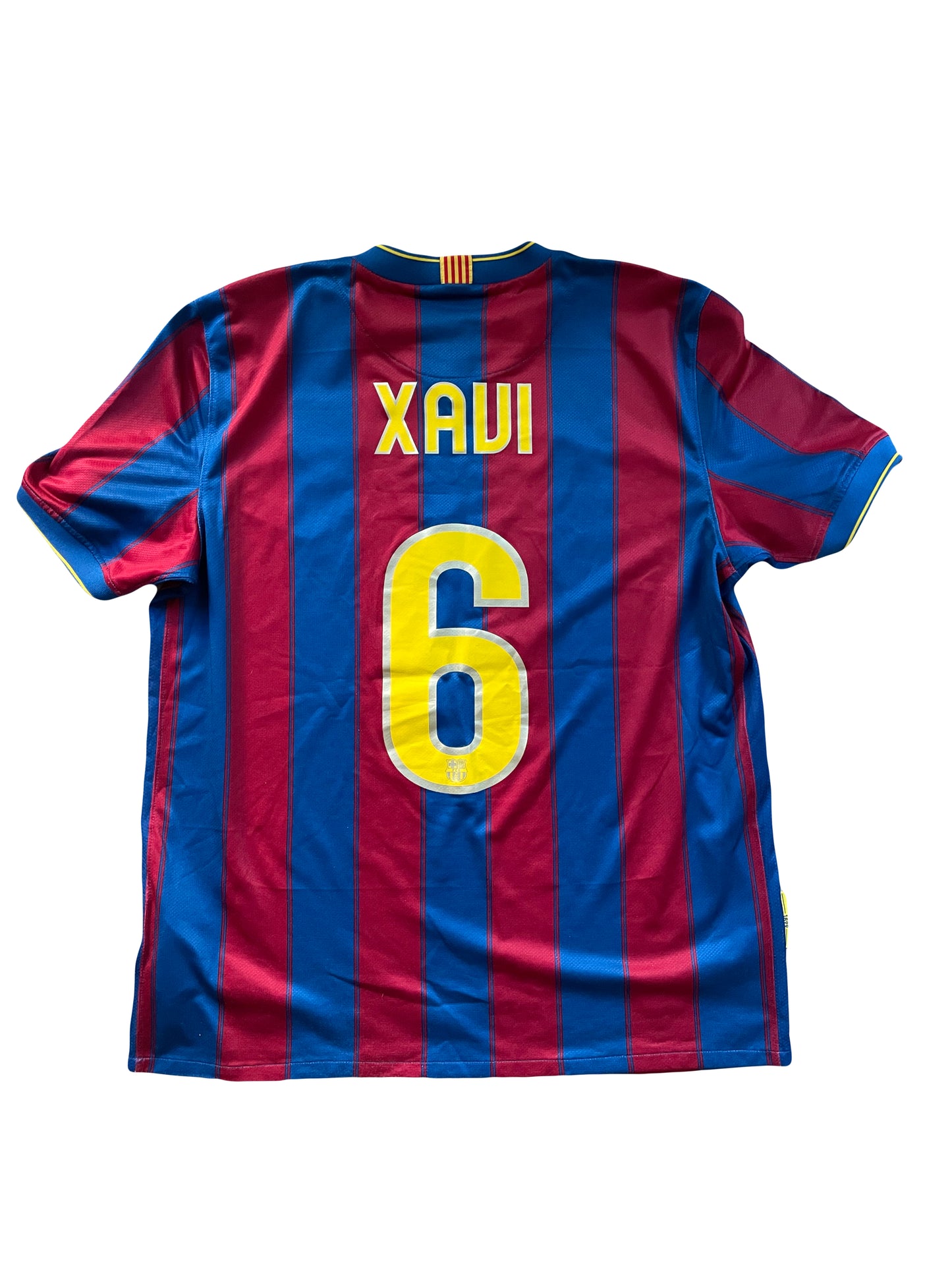 2009/10 Barcelona Home Shirt "Xavi" #6 - 9/10 - (L)